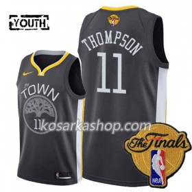 Dres Golden State Warriors Klay Thompson 11 Black Town 2018 NBA Finals Patch Nike Swingman - Dječji
